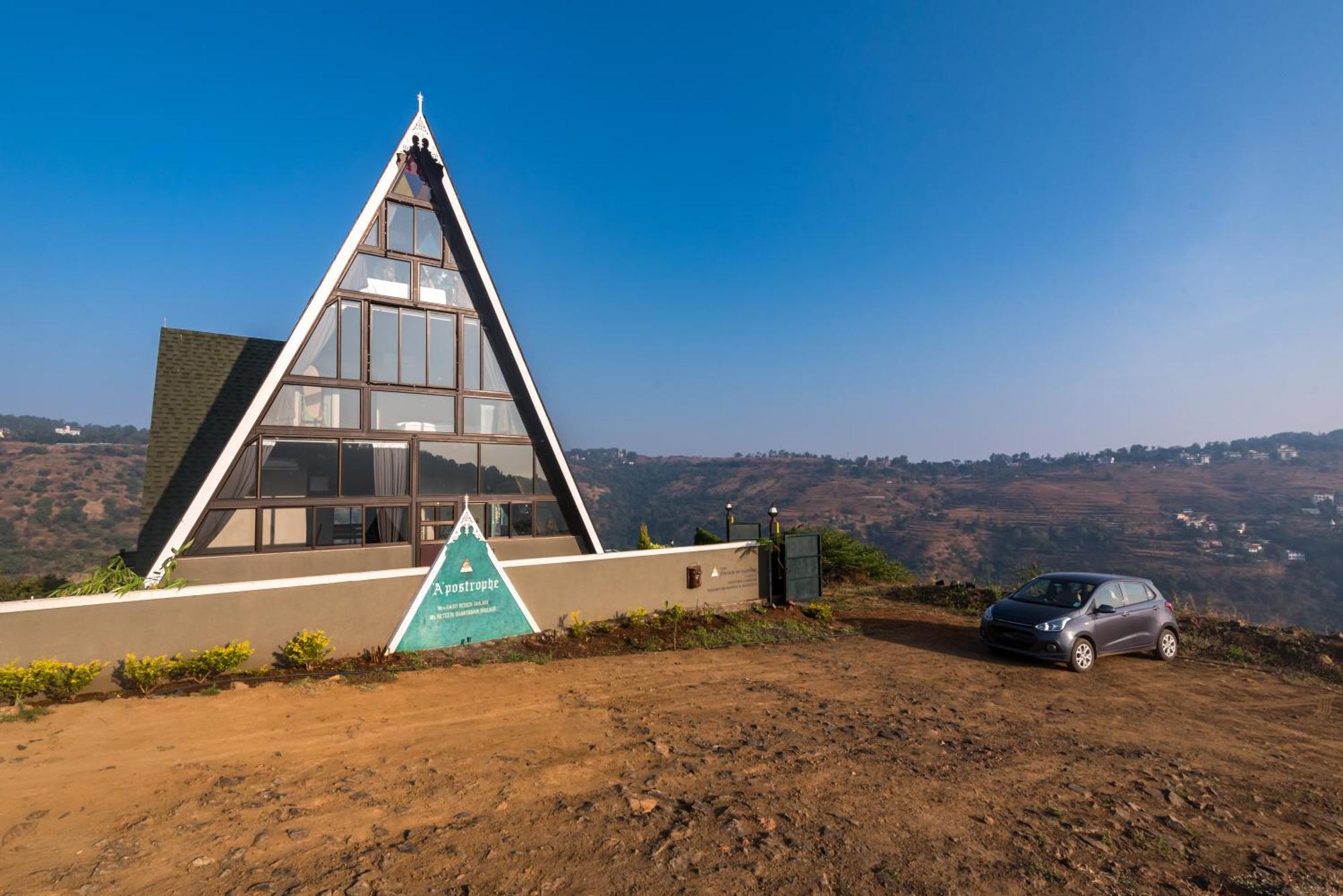 Saffronstays A Vantage, Panchgani - A Pyramid Shaped Unique Luxury Villa With Infinity Valley Views Dış mekan fotoğraf