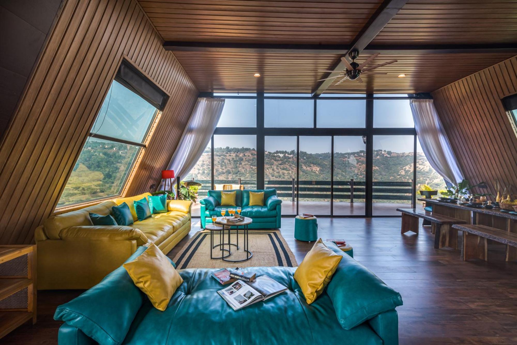 Saffronstays A Vantage, Panchgani - A Pyramid Shaped Unique Luxury Villa With Infinity Valley Views Dış mekan fotoğraf